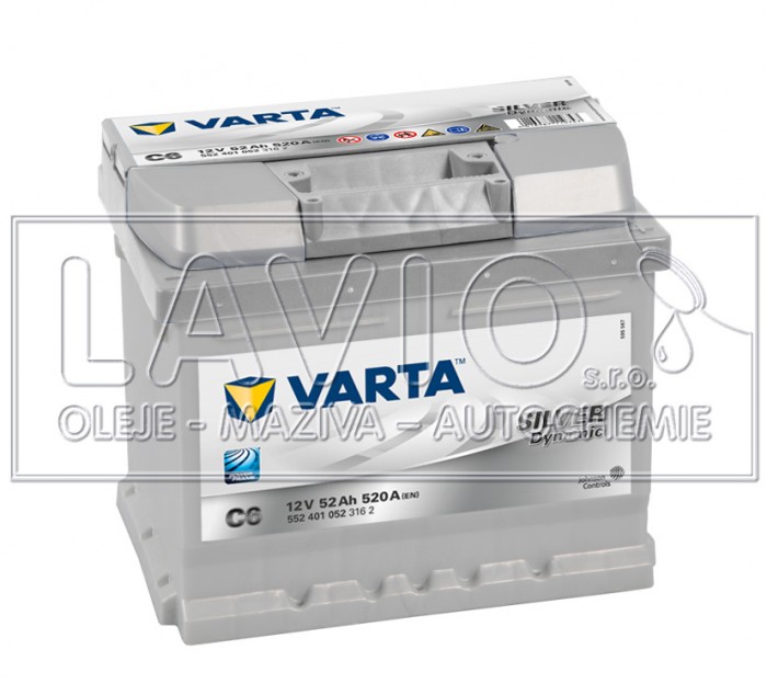 VARTA (SILVER DYNAMIC) DYNAMIC SLI 52Ah, 520A, C6
